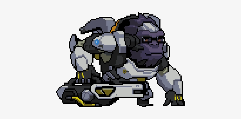 Winston Rage Overwatch Png Png Library Library - Overwatch Winston Pixel Spray, transparent png download