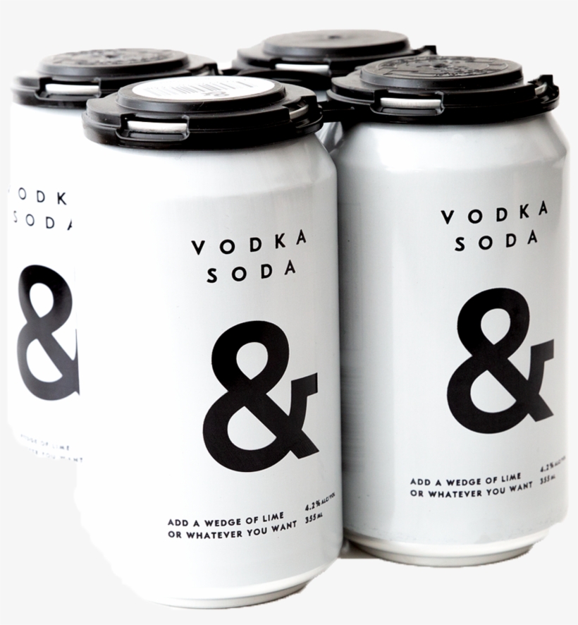 Vodka Soda & 355ml 4 Pack - Vodka Soda & 355ml, transparent png download