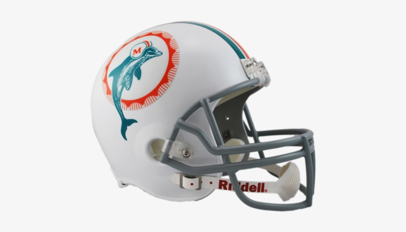 Miami Dolphins Throwback 1972 Full Size Deluxe Replica - Riddell Miami Dolphins Vsr4 Throwback 1972 Full-size, transparent png download