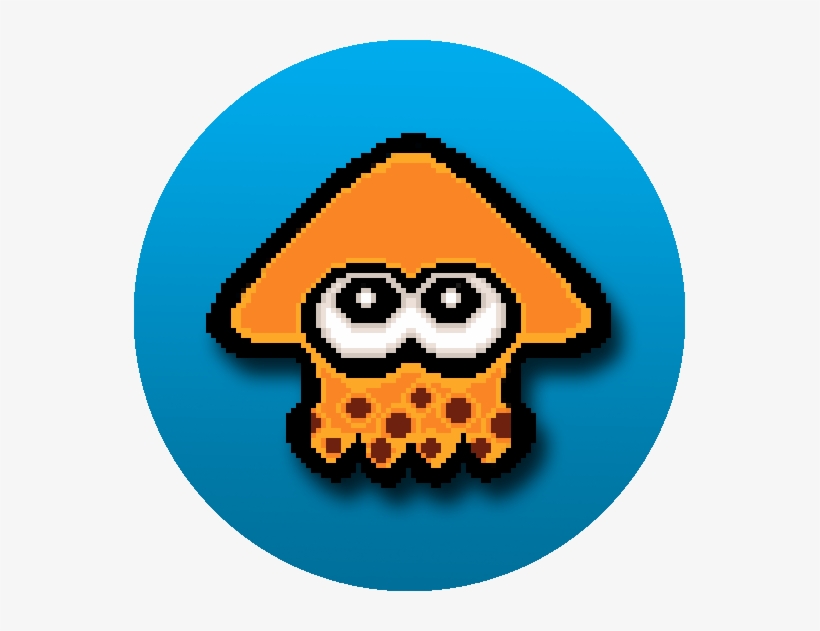Squid - Orangesquidbutton - Video Game, transparent png download
