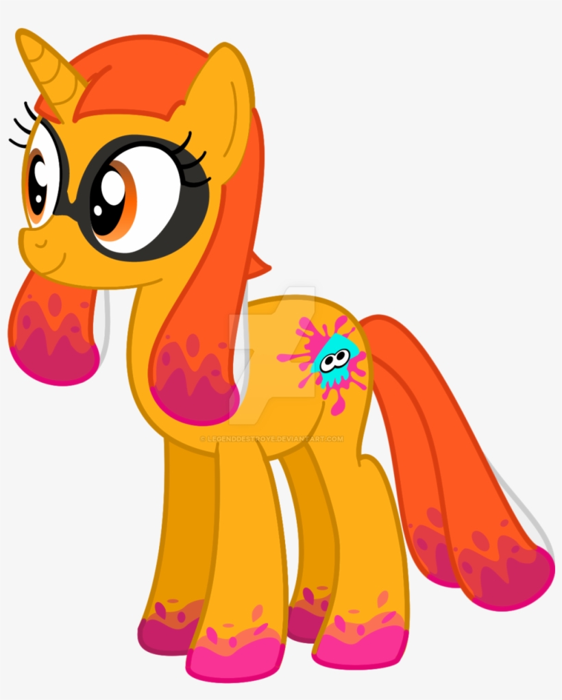 Legenddestroye, Inkling, Original Species, Ponified, - My Little Pony Splatoon, transparent png download
