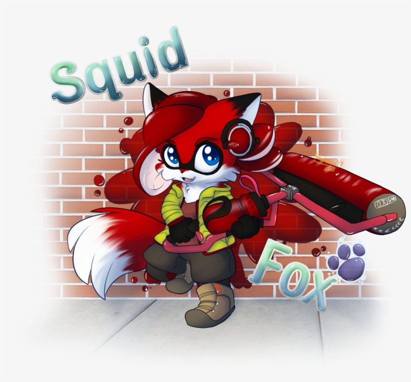 Squid Fox - Squid, transparent png download
