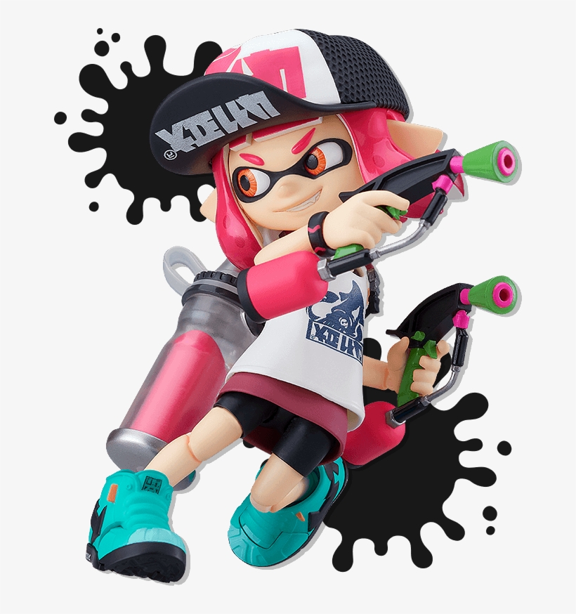 Along With Two Squid Figures, Effect Parts And More - Figma Splatoon Figure, transparent png download