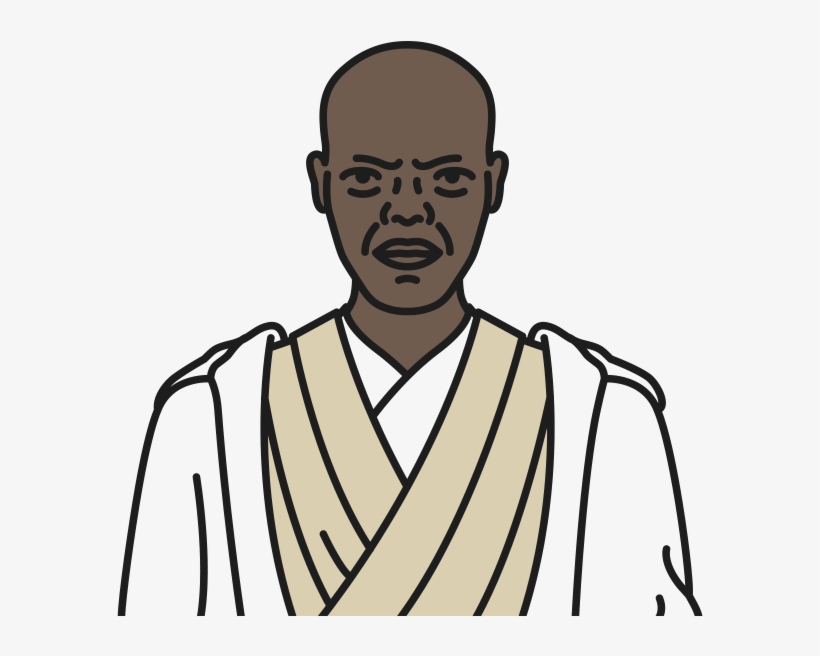 3 Mace Windu Star Wars - Human, transparent png download