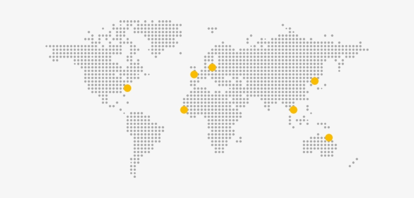 World Dot Map Gray - Map, transparent png download