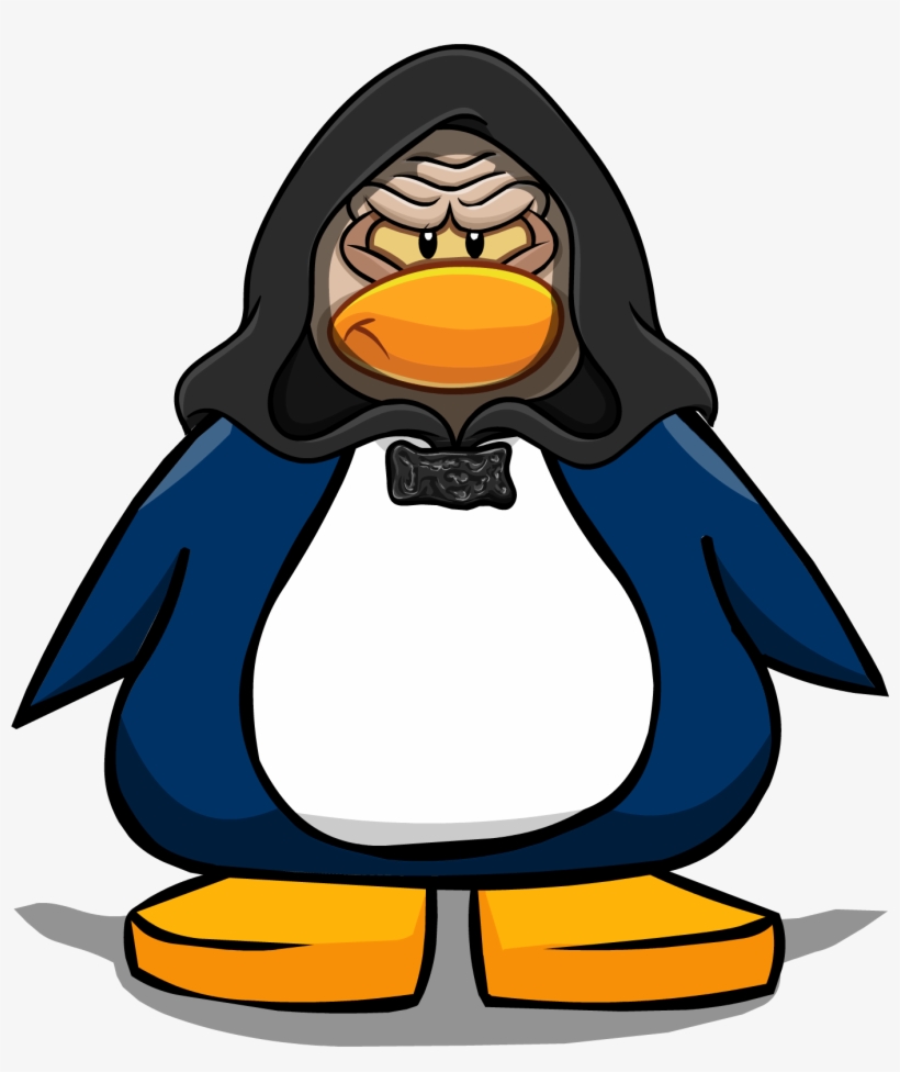 Emperor Palpatine Mask Pc - Club Penguin Black Penguin, transparent png download