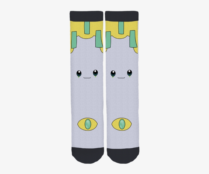 Sleepy Jirachi Crew Socks - Sock, transparent png download