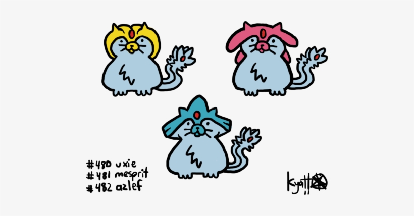 These Three Look Like Pokémon That They'd Only Give - Cartoon, transparent png download