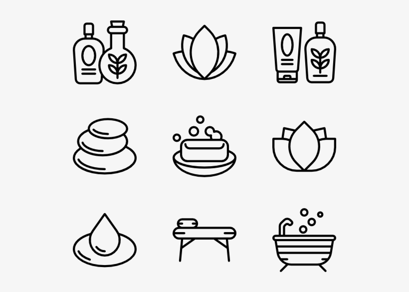 Spa & Yoga 30 Icons - Space Icons Png, transparent png download