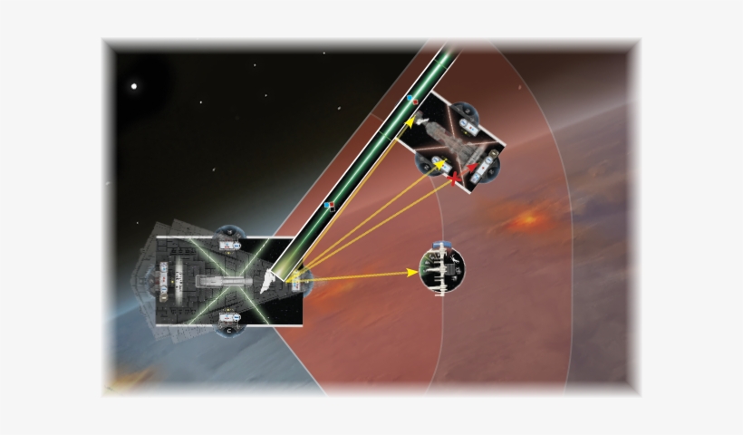 If Line Of Sight Is Traced Through A Hull Zone On The - Armada Firing Arcs, transparent png download