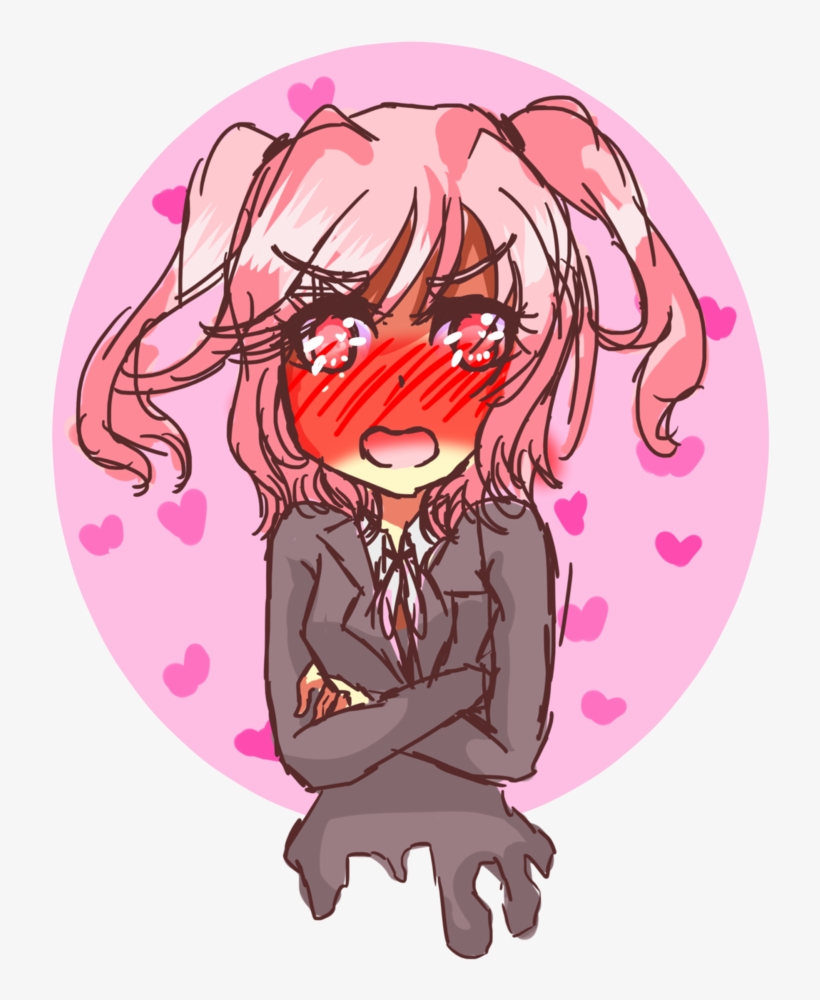 Ddlc- Natsuki By Rikonico - Child, transparent png download