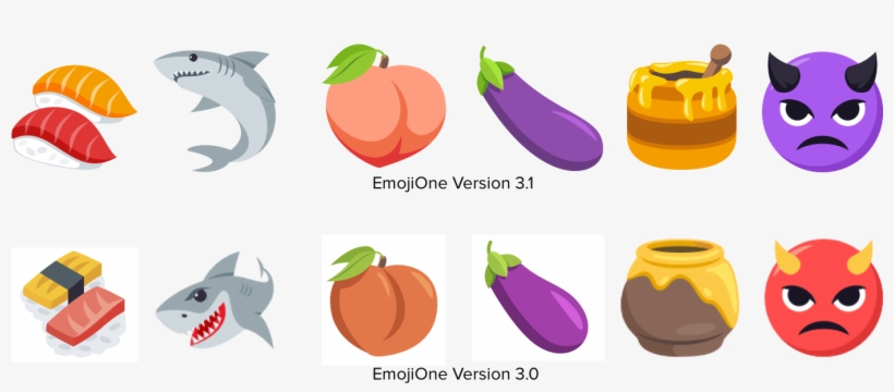 The Emoji Below Were Also Updated, And Were Featured - Emojione 3.1 1, transparent png download
