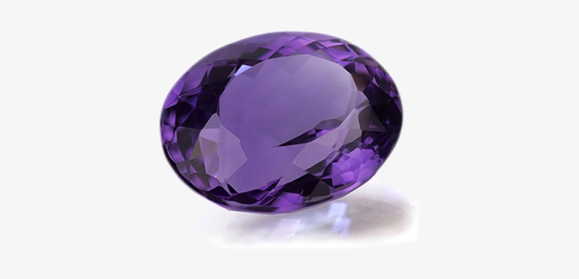 Different Colors Of Gemstones - Womens Amethyst ; Diamond Ring White Gold Plated Sterling, transparent png download
