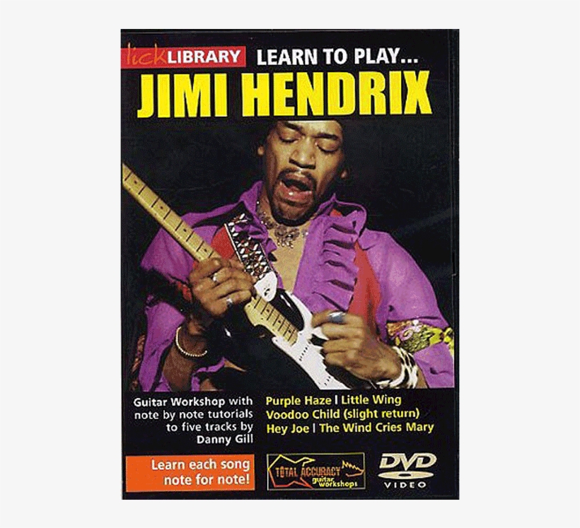 Lick Library Learn To Play Jimi Hendrix Dvd Rdr0039 - Learn To Play Jimi Hendrix Guitar Dvd, transparent png download