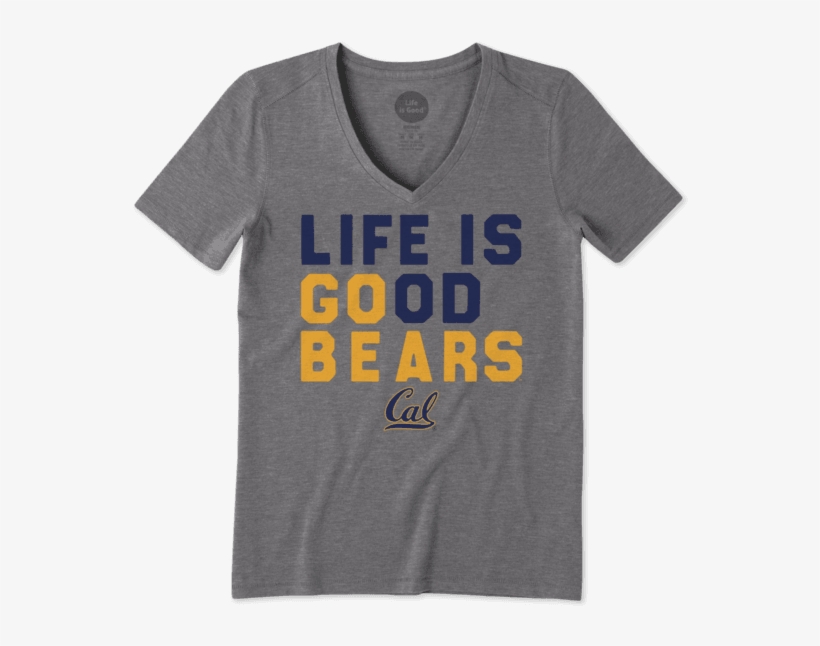 Women's California Golden Bears Lig Go Team Cool - Life Is Good Women's Florida Beach Cruiser Cool Vee, transparent png download