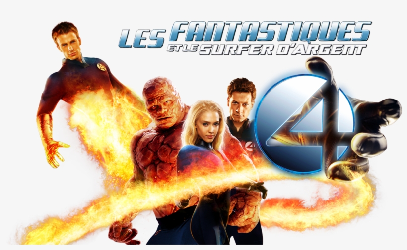 Fantastic 4 Png Png Black And White - Les 4 Fantastiques :: Et Le Surfer D''argent :: Dvd, transparent png download