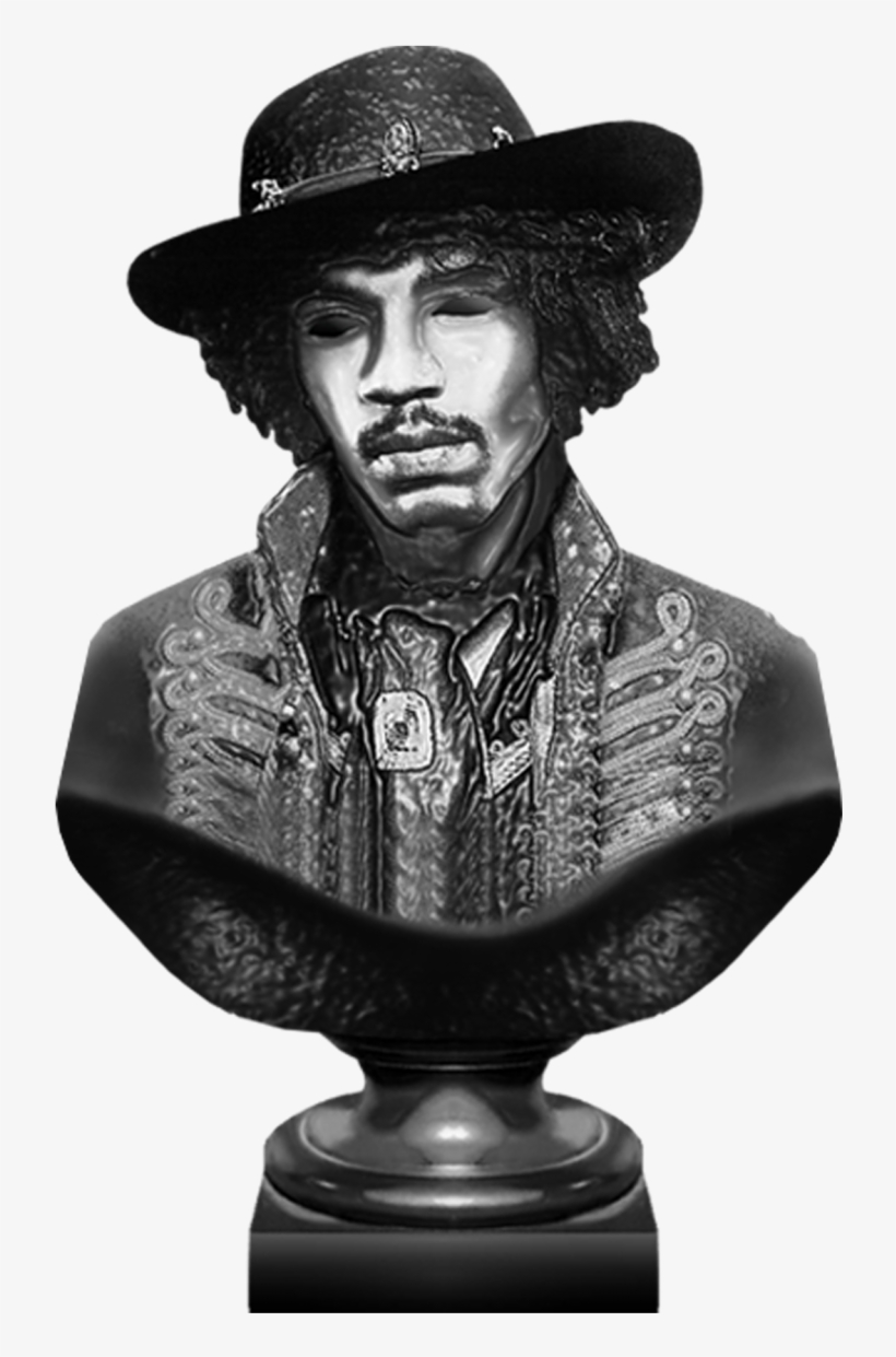 Jimi Hendrix - Bust, transparent png download
