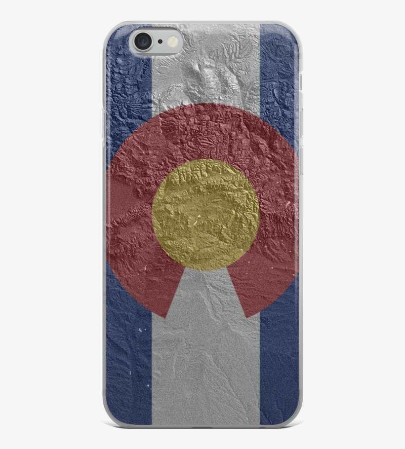 Colorado Flag Hillshade Map Iphone Case - Colorado, transparent png download