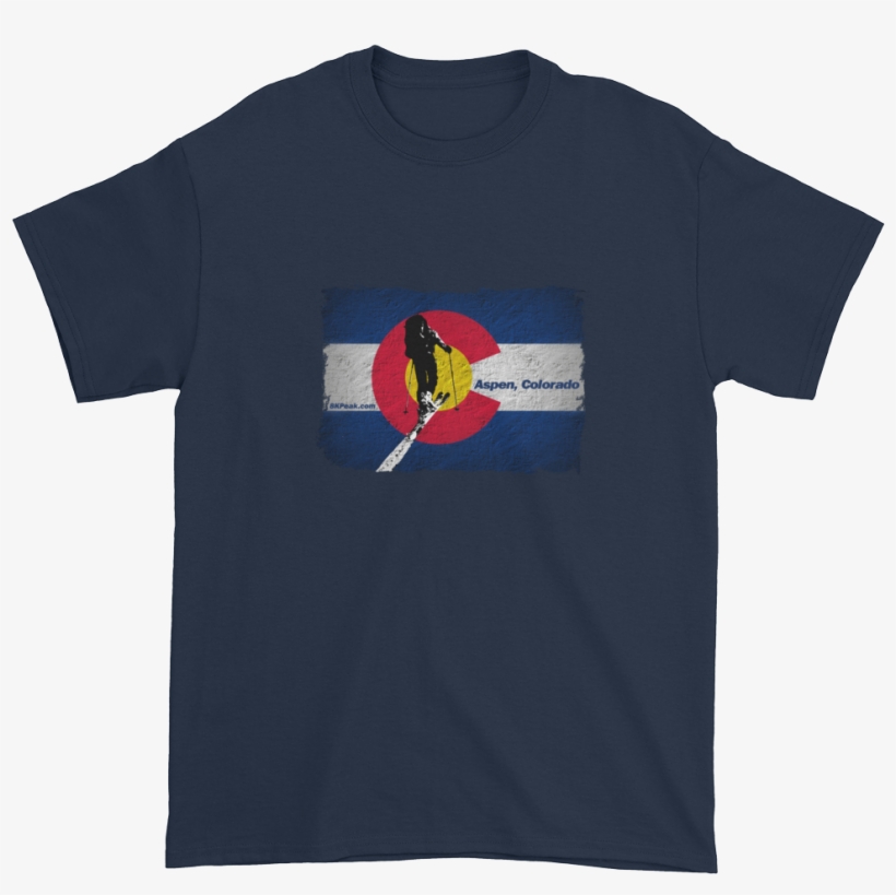 Colorado Flag Uphill Touring T-shirt - T-shirt, transparent png download