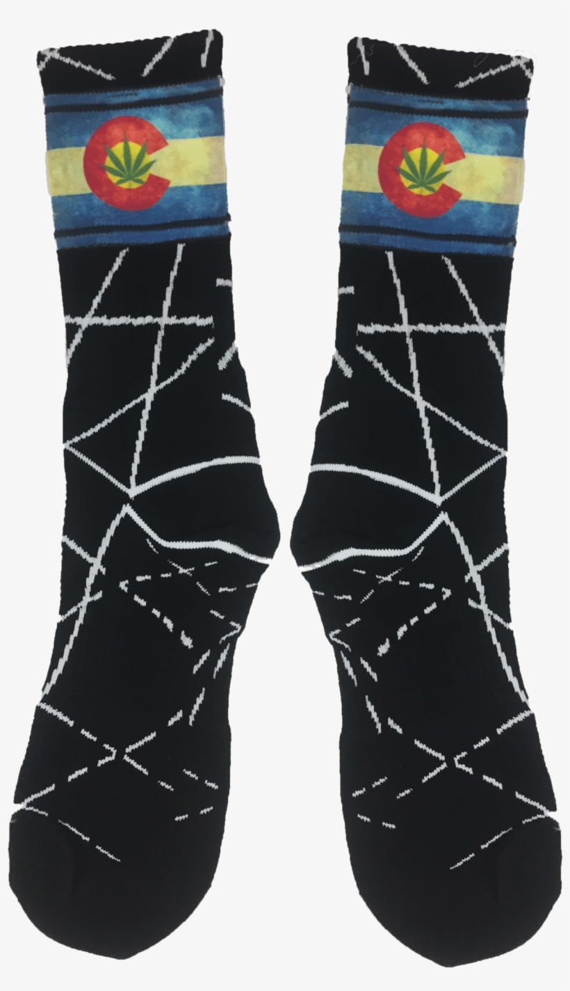 Moxy Socks Colorado Pot Leaf Dye Sublimation Fitness - Sock, transparent png download