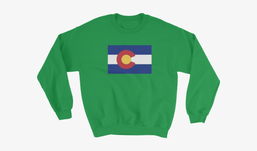 Colorado Flag Mens Sweatshirt - Colorado State Flag, transparent png download