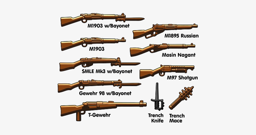 Brickarms Ww1 Trench Pack, transparent png download