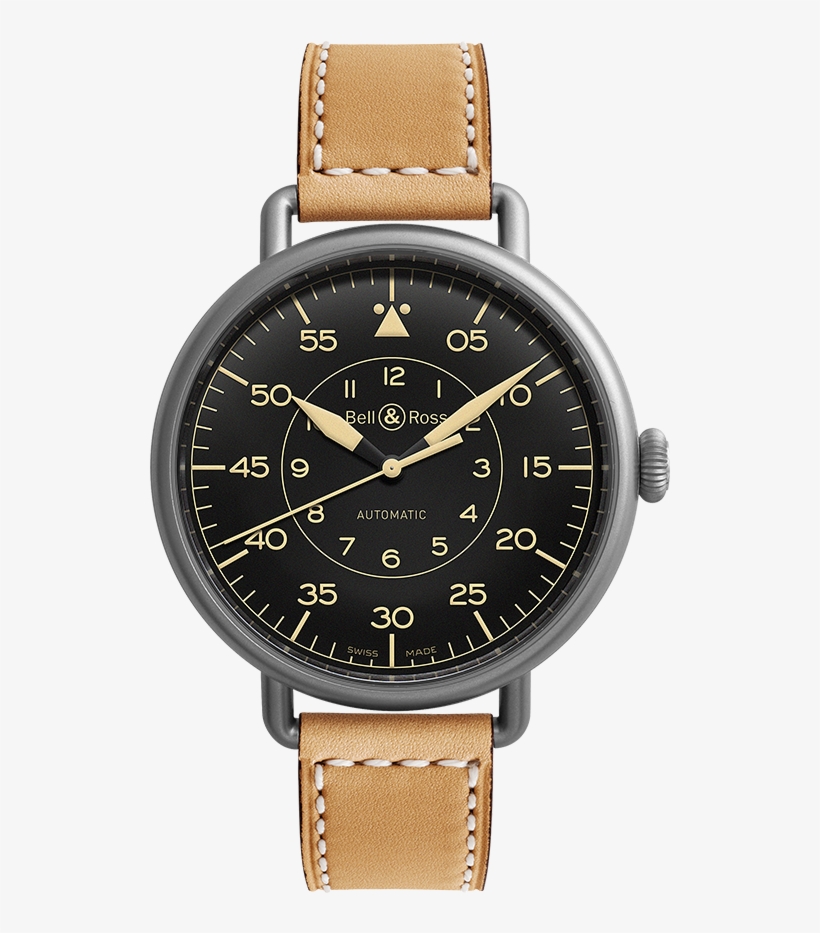 Bell & Ross Ww1-92 Heritage Watch, 45mm - Black/tan, transparent png download