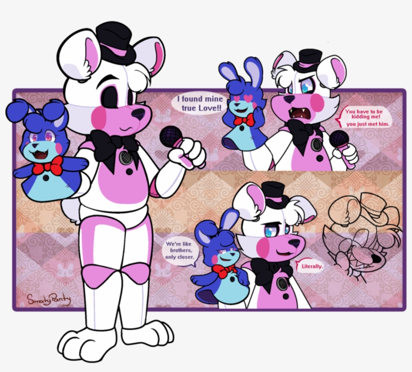 C'mon Goldie, We'll Going To Be Late To The Festival - Funtime Freddy Fan Art, transparent png download