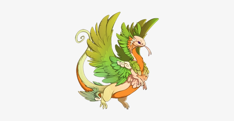 7200712 350 - Feathery Flight Rising Dragons, transparent png download