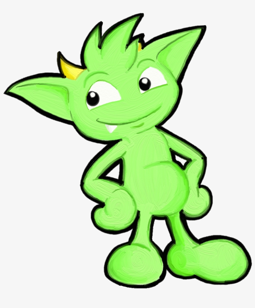 Gremlin-painting - Drawing, transparent png download