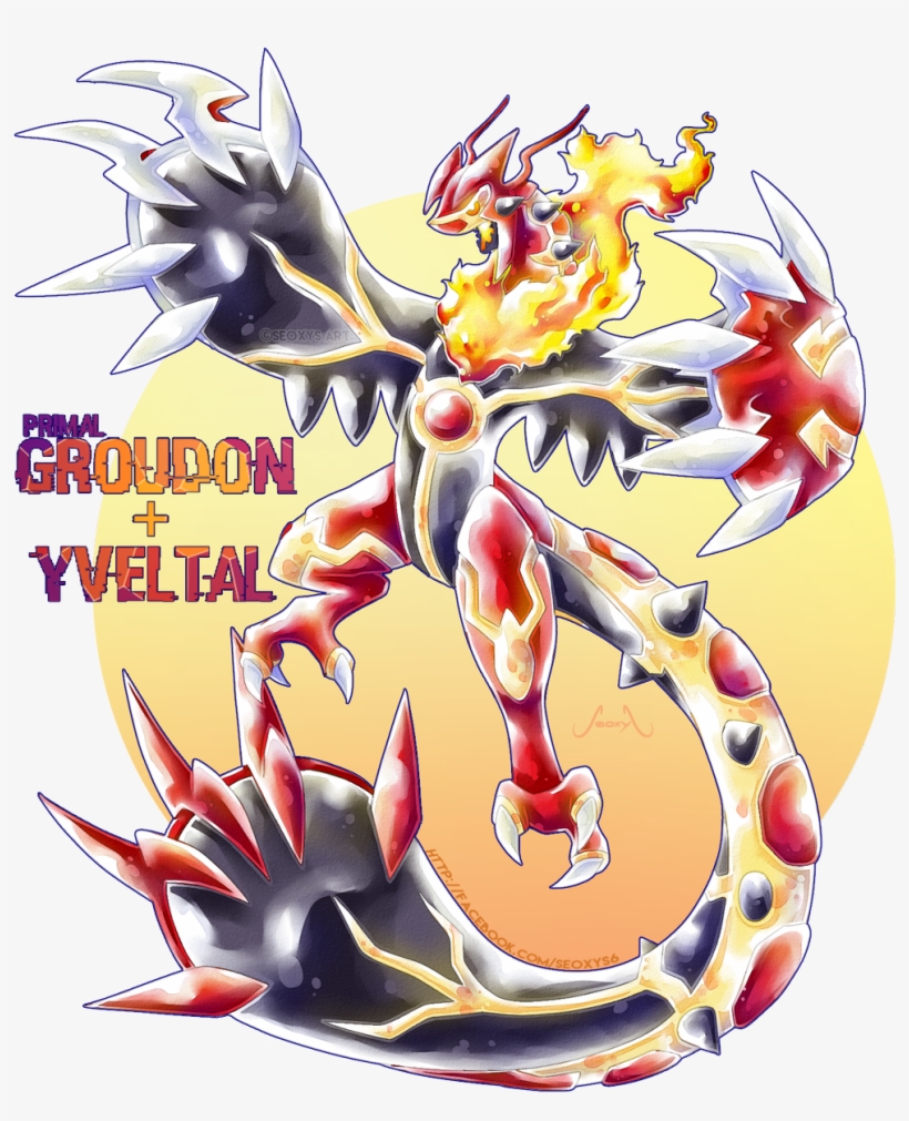 Seoxys On Twitter - Groudon Yveltal, transparent png download