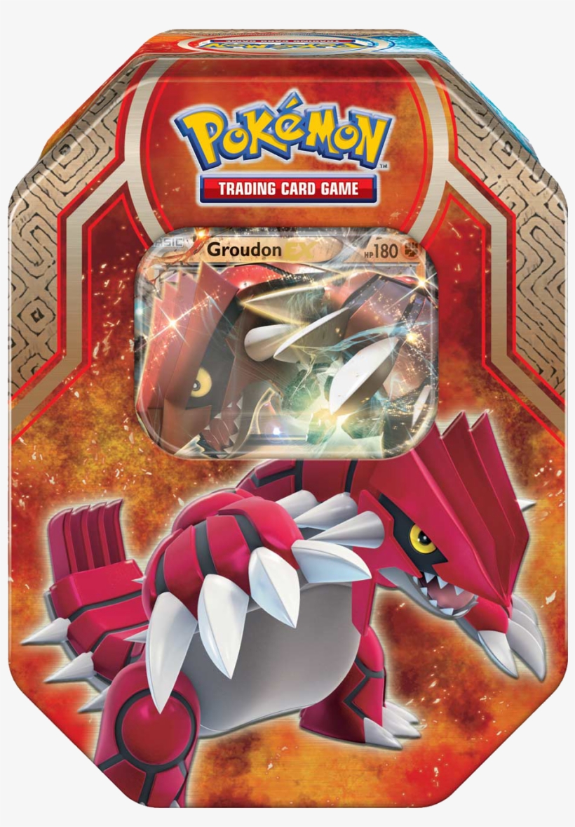 Legends Of Hoenn Tin - Pokemon Tcg - Legends Of Hoenn Tin - Groudon, transparent png download