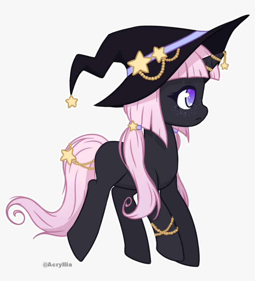 Pony Adopt Halloween Day 19 Witch By Acrylliav Mlp - Witch Pony, transparent png download