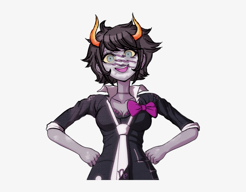 Gamzee's Hair On Junko Enoshima - Cartoon, transparent png download
