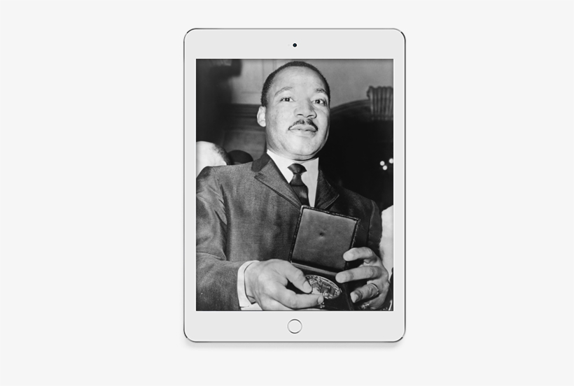Martin Luther King, Jr - Martin Luther King Receiving Nobel Peace Prize, transparent png download