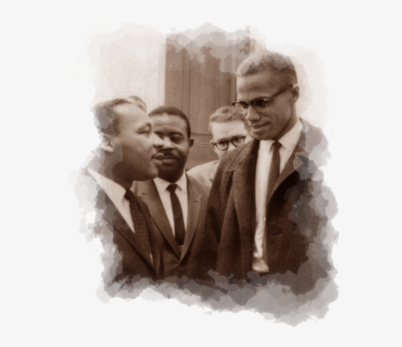 Martin Luther King Jr - Malcolm X And Martin Luther, transparent png download