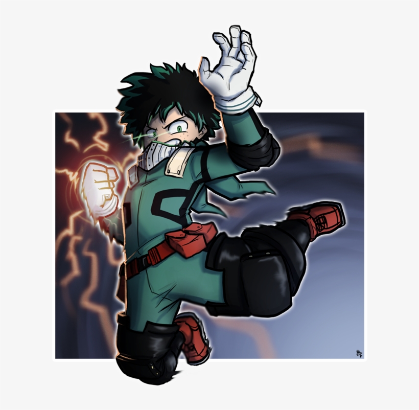 Midoriya - Izuku Midoriya En Action, transparent png download