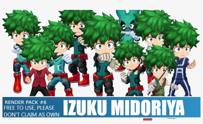 Fluffizuku Midoriya - Izuku Midoriya Render, transparent png download