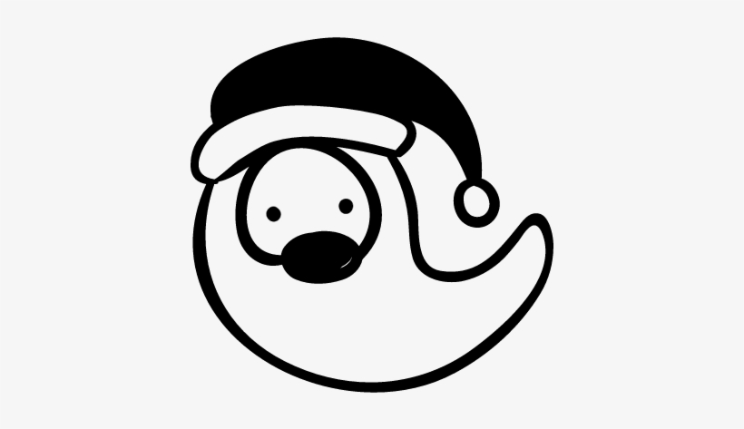 Santa Claus Face Vector - Santa Claus, transparent png download