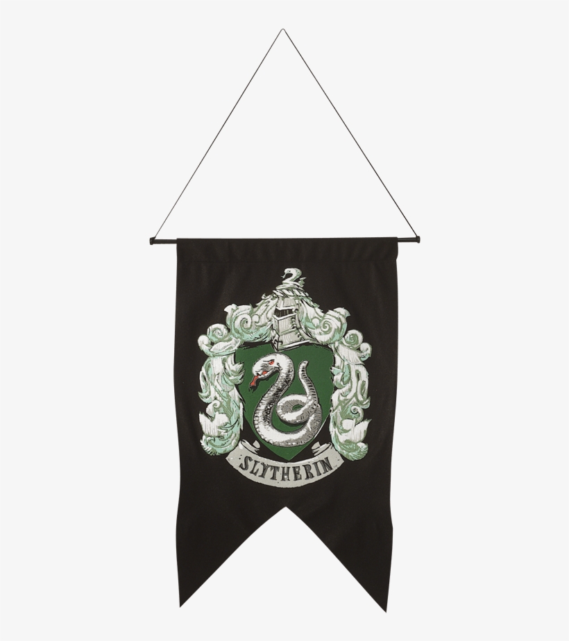 Slytherin Printed Wall Banner - Harry Potter Slytherin Flag, transparent png download