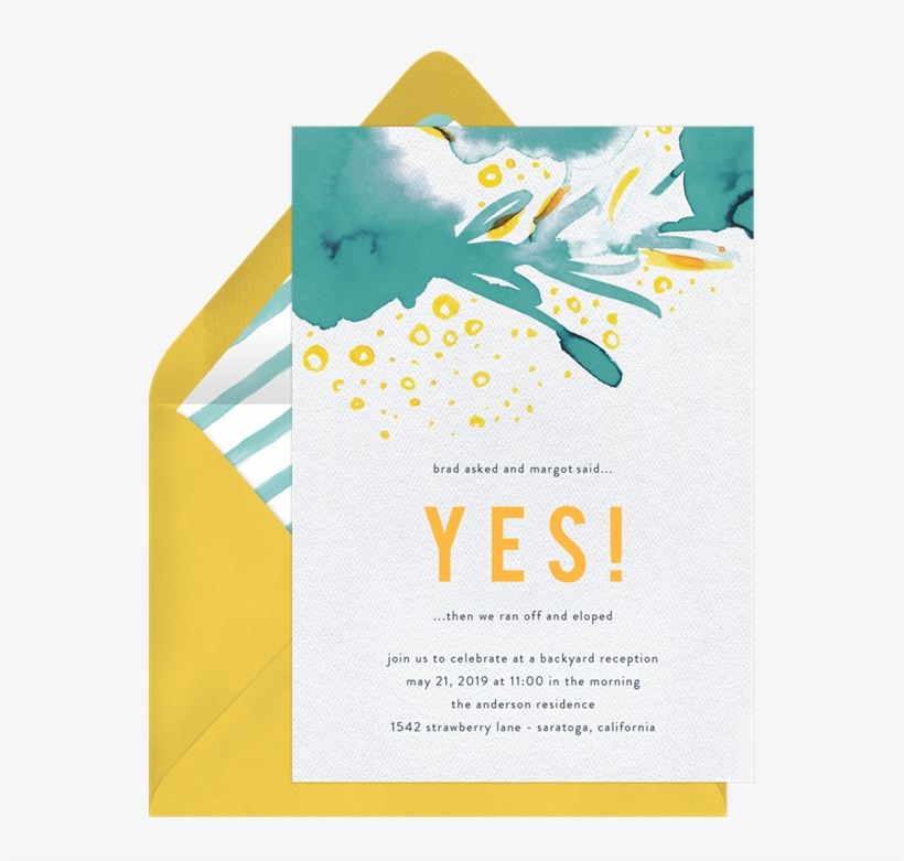 Free-spirited Watercolors By See That There @greenvelope - Watercolor Painting, transparent png download