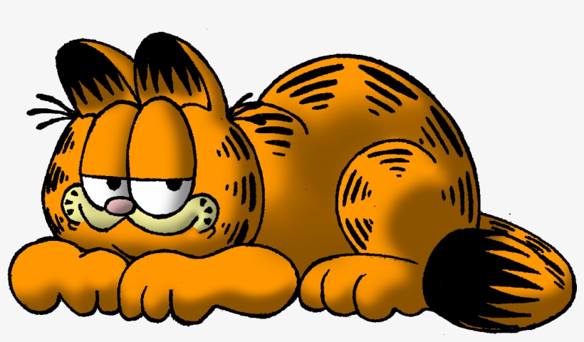 Famous Cartoon Cats I Know Steemit Image Royalty Free - Garfield Lazy Png, transparent png download