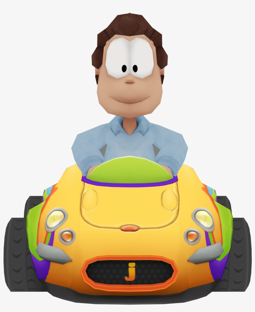 Garfield Kart Artwork Jon - Ghoul, transparent png download