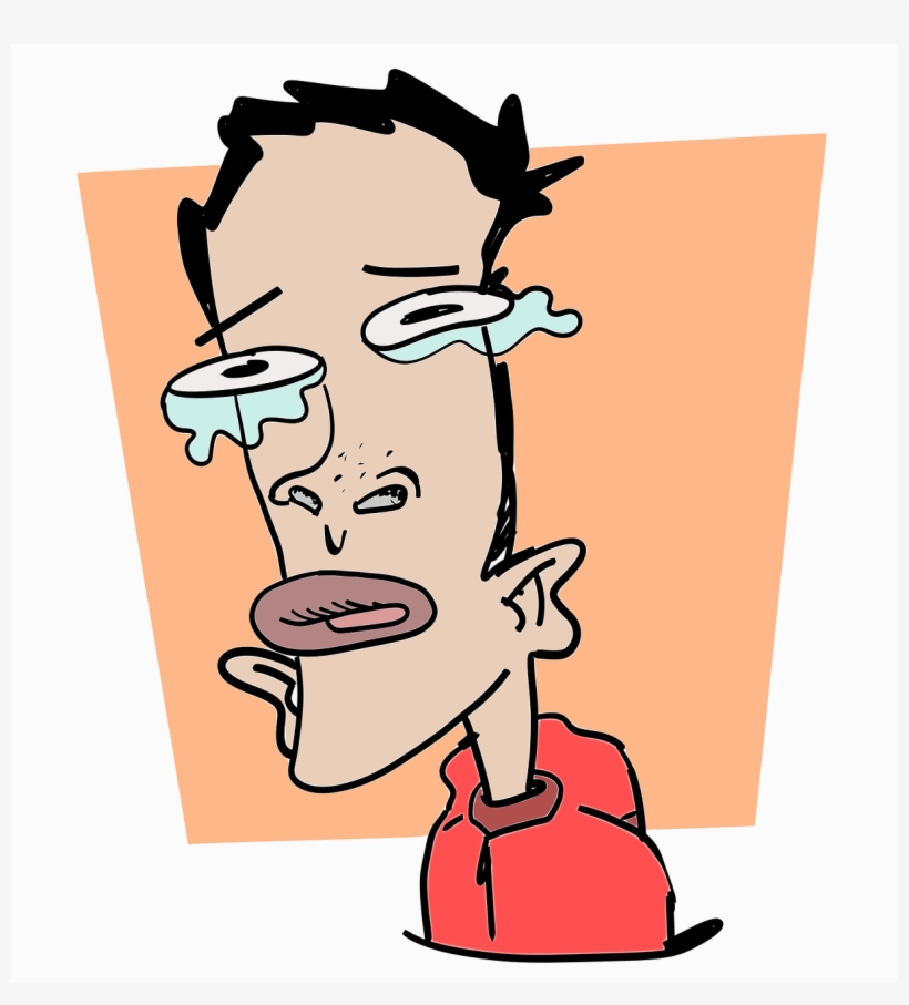 Crying Sad Dengue Fever - Clip Art, transparent png download