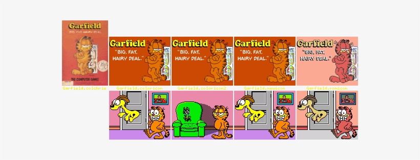 Icons Contained In Install Package - Garfield Big Fat Hairy Deal, transparent png download