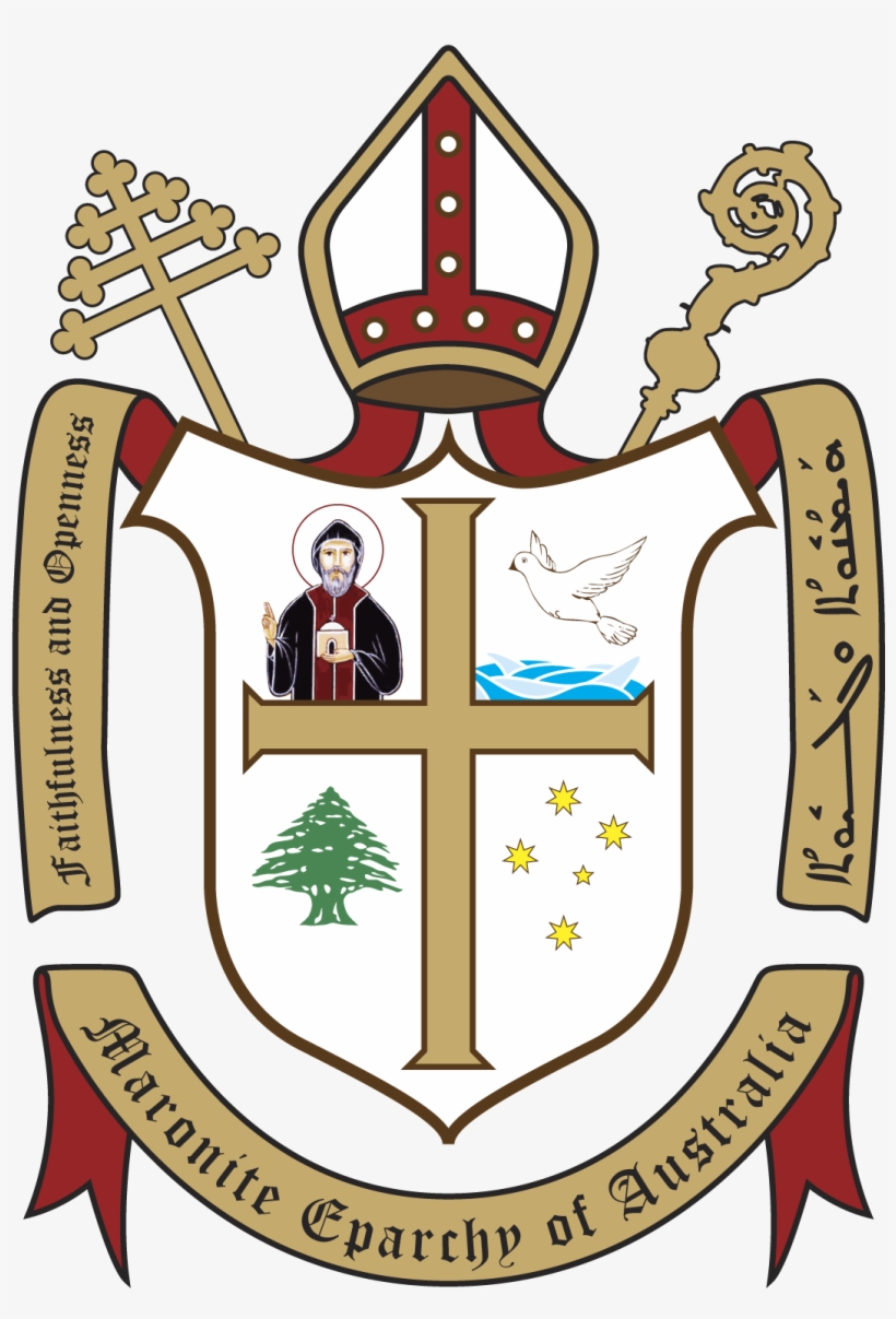 Coat Of Arms - Maronite Catholic Eparchy Of Saint Maron Of Sydney, transparent png download