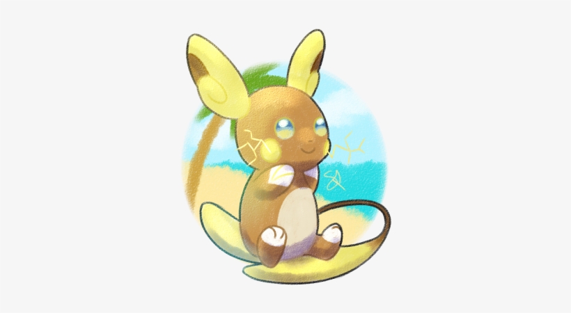 I Really Love The Alolan Raichu - Cartoon, transparent png download