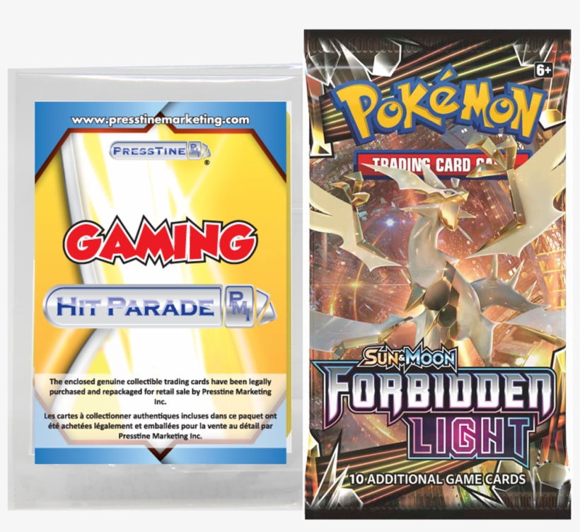 Presstine Hit Parade Pokemon Sun And Moon Forbidden - Pokemon Tcg Forbidden Light, transparent png download