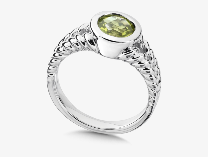 Peridot Ring In Sterling Silver - Peridot Ring Png, transparent png download