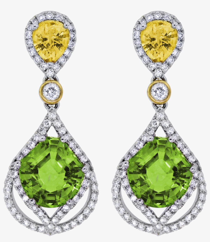 Spark-peridot - Earring, transparent png download